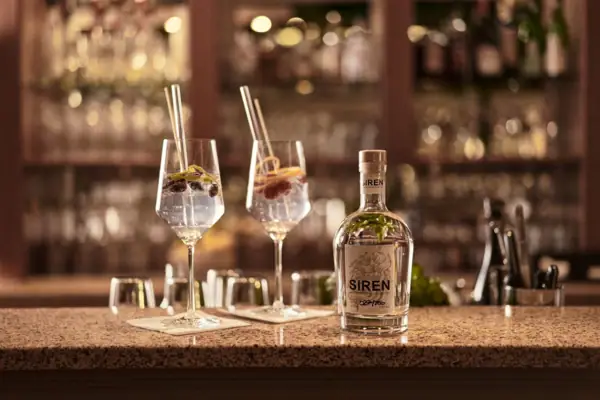 Exklusive hauseigene Spirituosen in der Bar Rondo Eigener Gin und Drinks in der Hotelbar Rondo Kühlungsborn