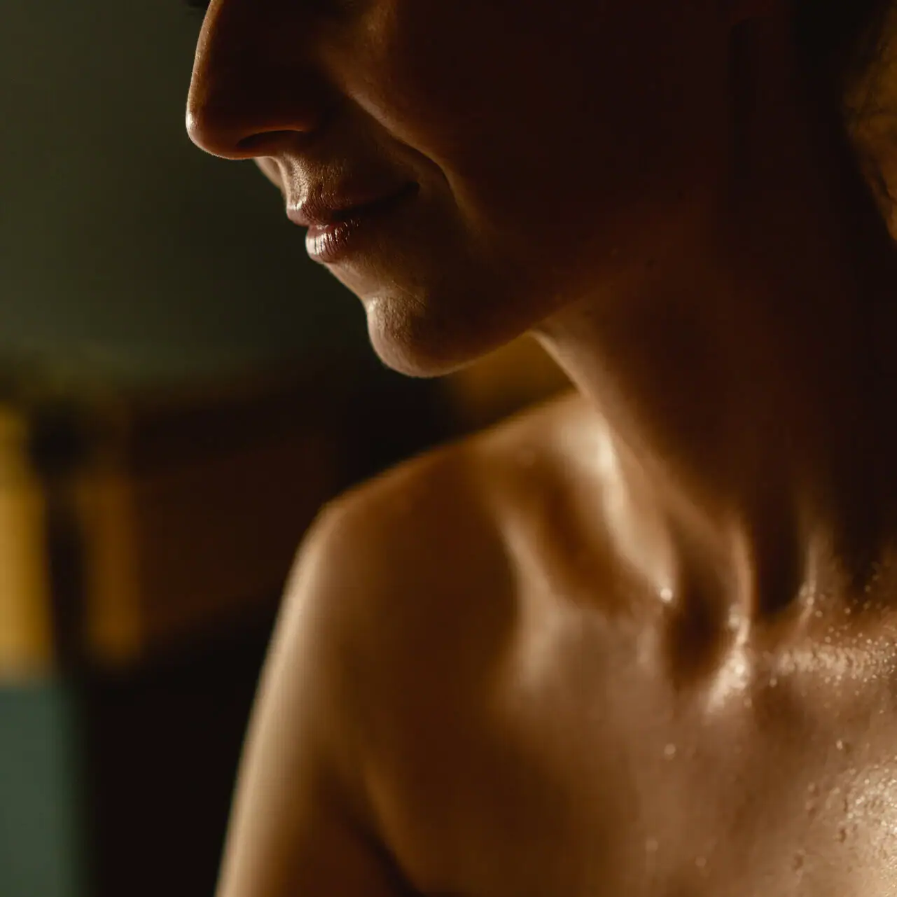 Saunalandschaft in Travemünde Frau in der Sauna