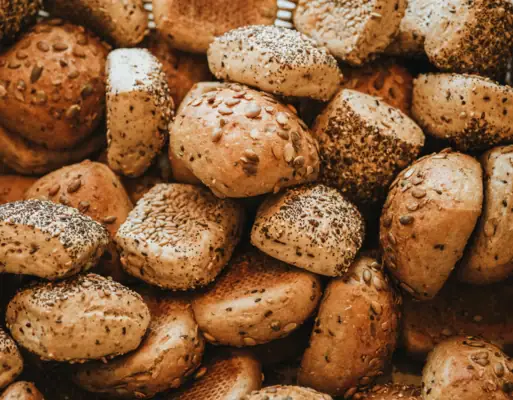 Ein Stapel Brötchen